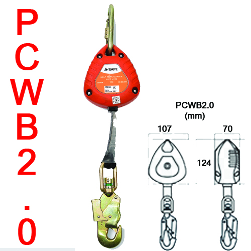 PCWB02, PCWB3.5<br>RETRACTABLE WEBBING BLOCK PCWB02, PCWB3.5<br>RETRACTABLE WEBBING BLOCK